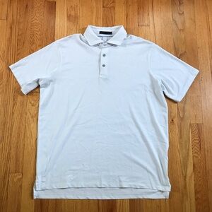Greyson White Short-Sleeve Polo Medium